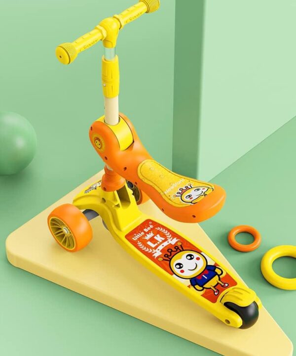 Vaikiškas trijų ratų paspirtukas