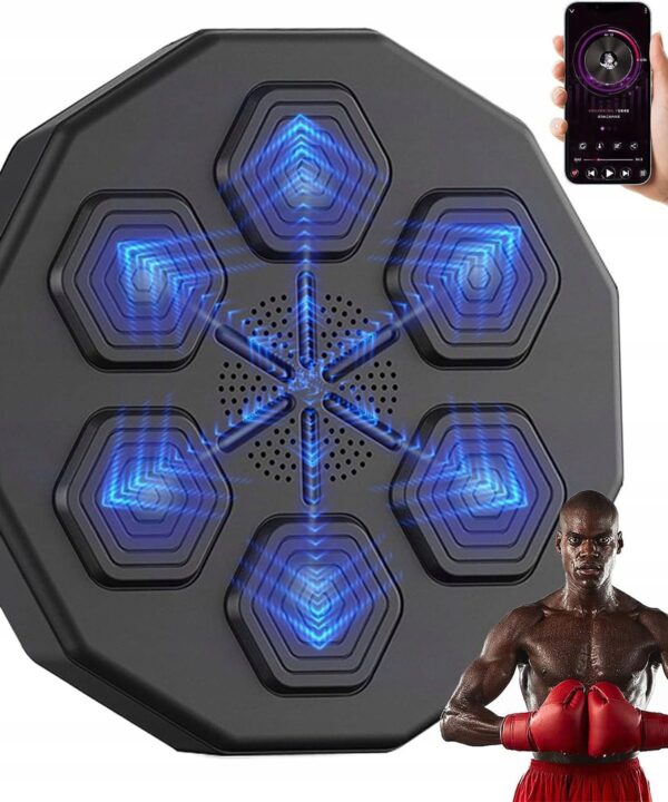 Muzikos bokso mašina su bokso pirštinėmis