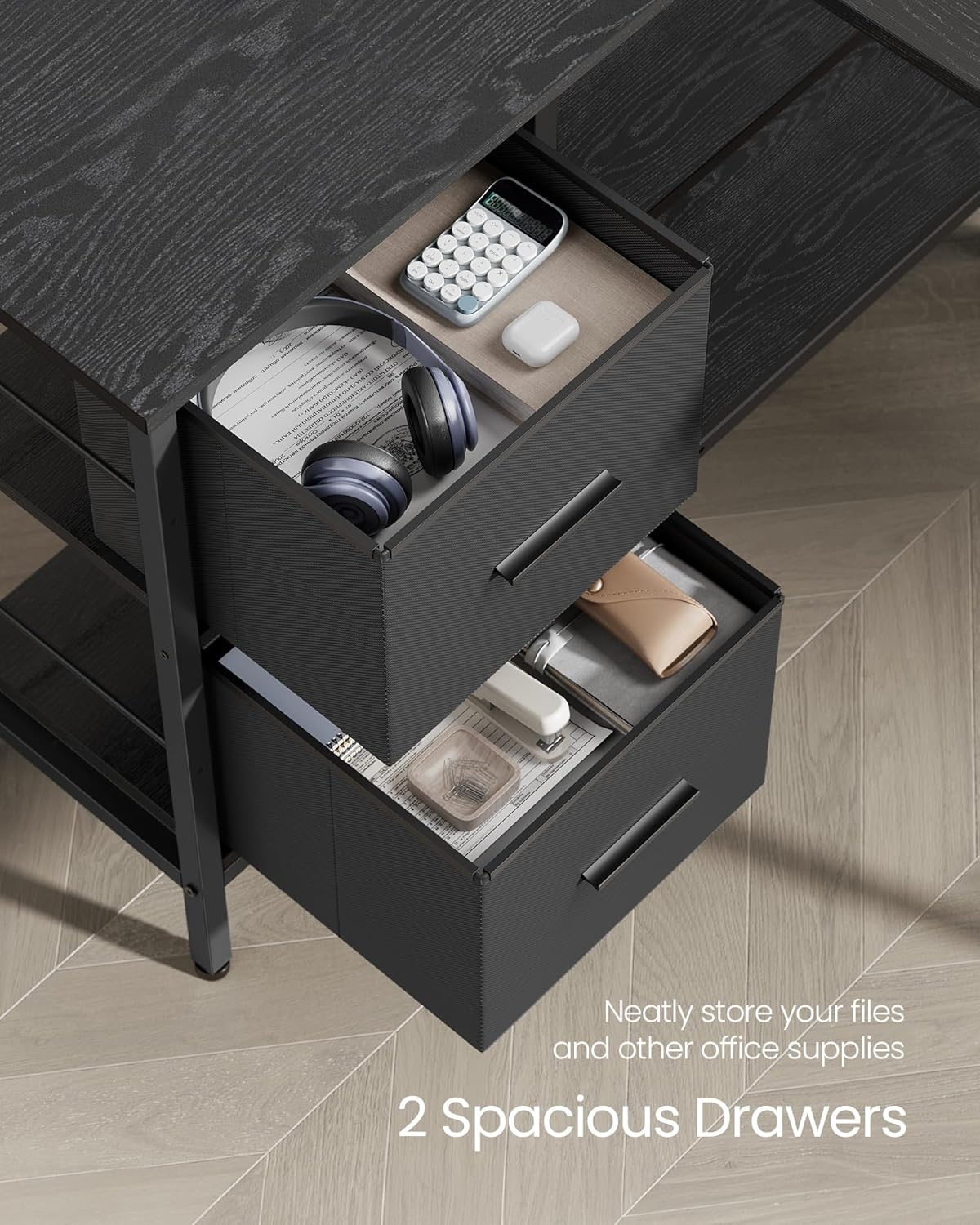 Rašomasis stalas, kampinis, VASAGLE - Image 3