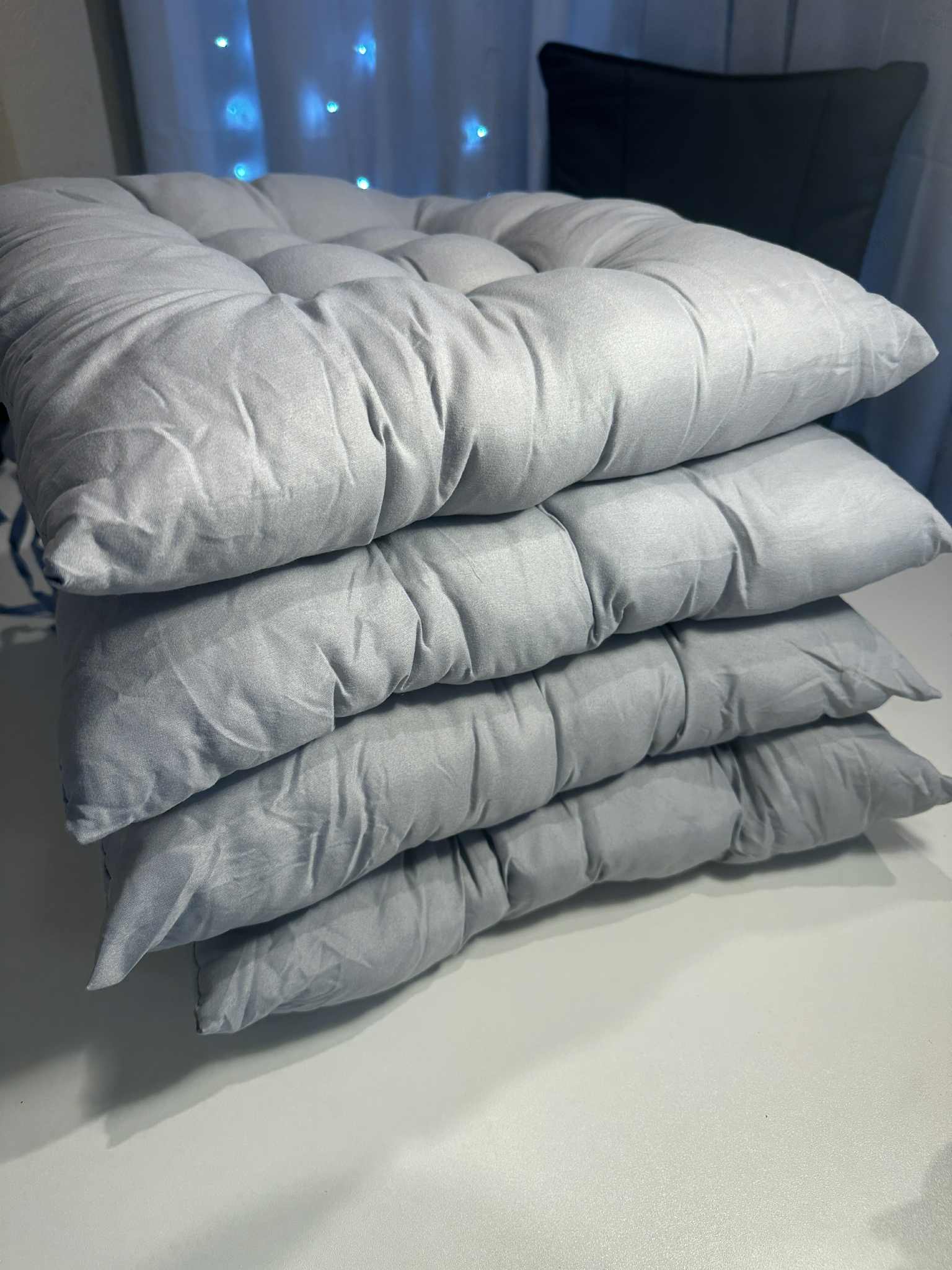 Kėdės pagalvėlė 40x40x5 pilkos spalvos - Image 2