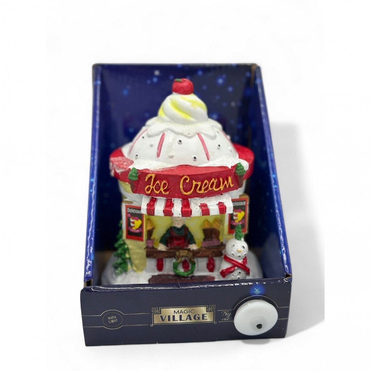 Kalėdinio miestelio dekoracija - Ledų kioskelis