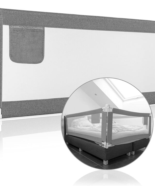 Apsauginis lovos bortelis vaikui 150cm. (šv. pilkas)