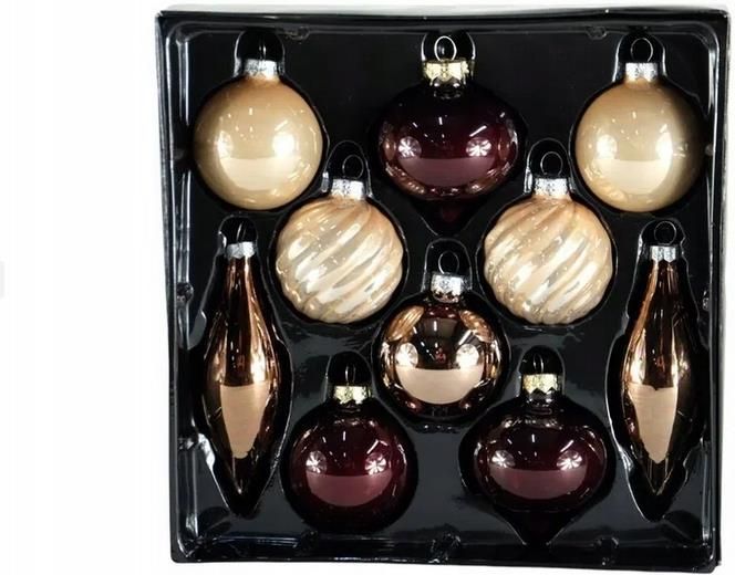 Stikliniai žaisliukai 10 vnt.