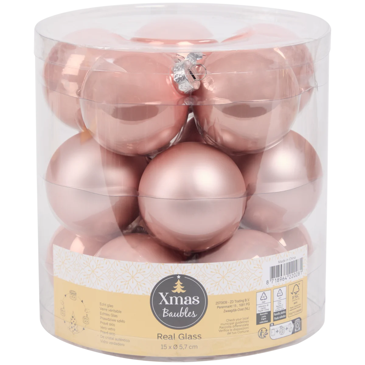 Stikliniai žaisliukai 15 vnt.