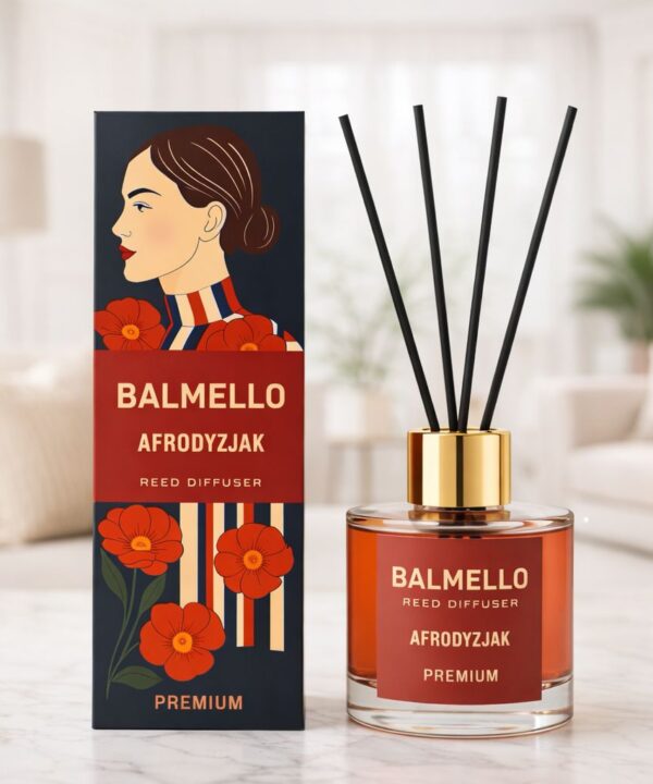 Namų kvapas su lazdelėmis BALMELLO AFRODIZIAKAS PREMIUM 120 ml