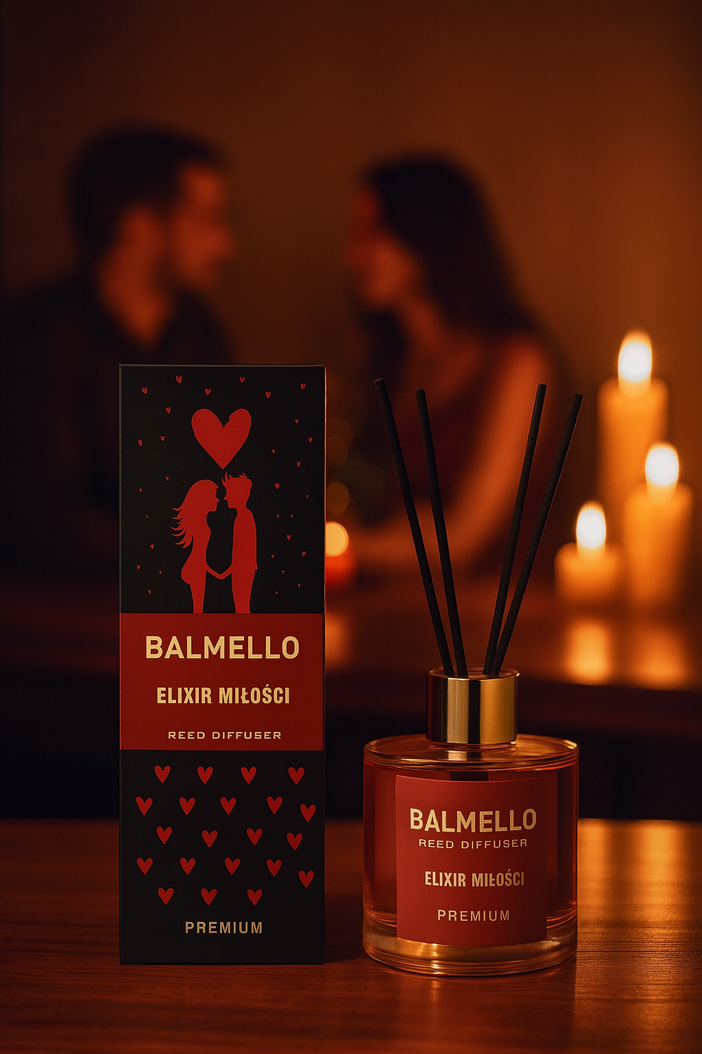 Namų kvapas su lazdelėmis BALMELLO MEILĖS ELIKSYRAS 120 ml - Image 4