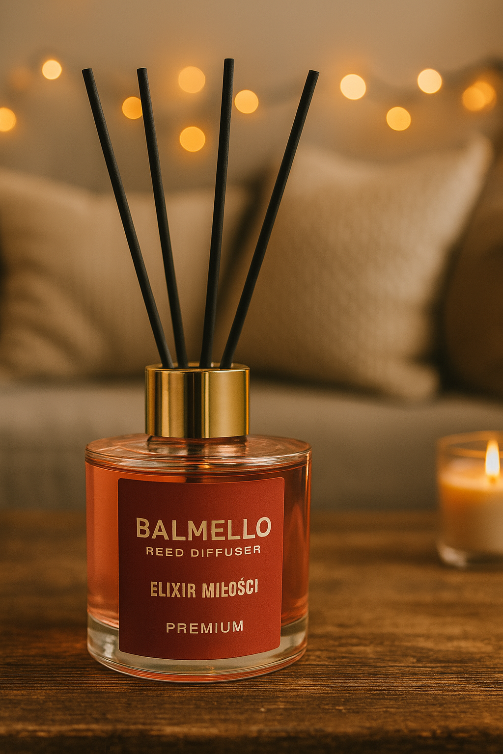 Namų kvapas su lazdelėmis BALMELLO MEILĖS ELIKSYRAS 120 ml - Image 5