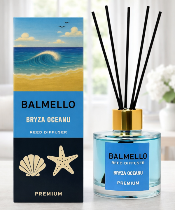 Namų kvapas su lazdelėmis BALMELLO OCEANO BANGA PREMIUM 120 ml