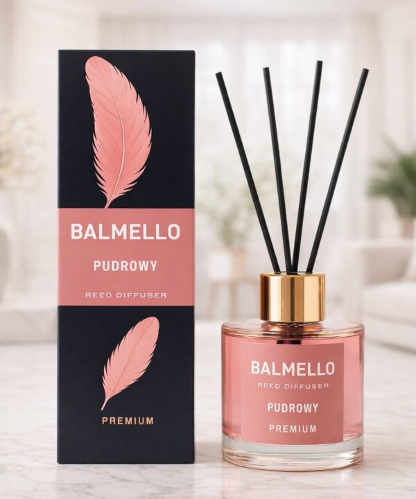 Namų kvapas su lazdelėmis BALMELLO PUDRINIS PREMIUM 120 ml