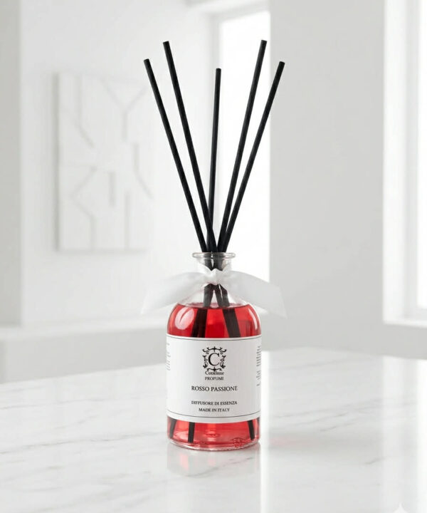 Namų kvapai su lazdelėmis Crealise Rosso Passione 250 ml.