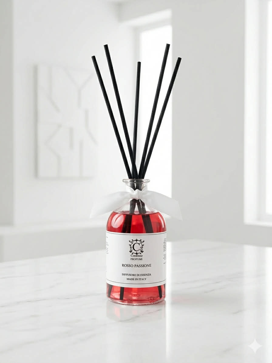 Namų kvapai su lazdelėmis Crealisse Rosso Passione 250 ml.