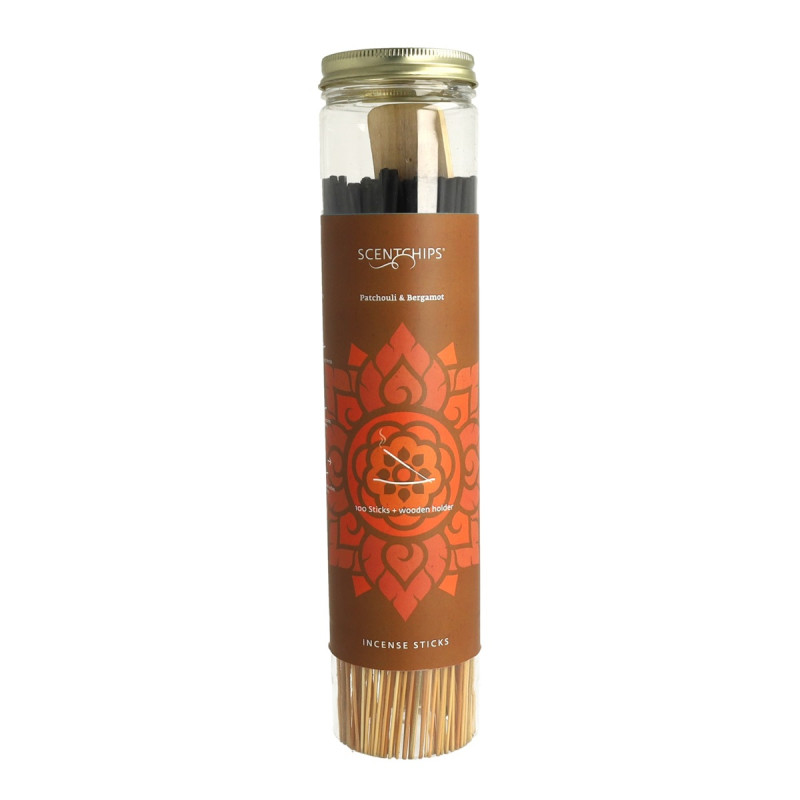 Smilkalų rinkinys Patchouli & Bergamot su smilkaline