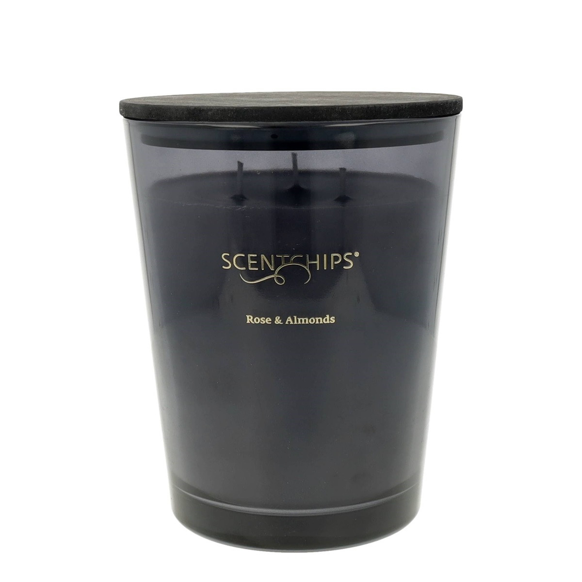 Kvapioji žvakė „Rose & Almonds“ XL, tamsiai pilkos spalvos – 850 g - Image 2
