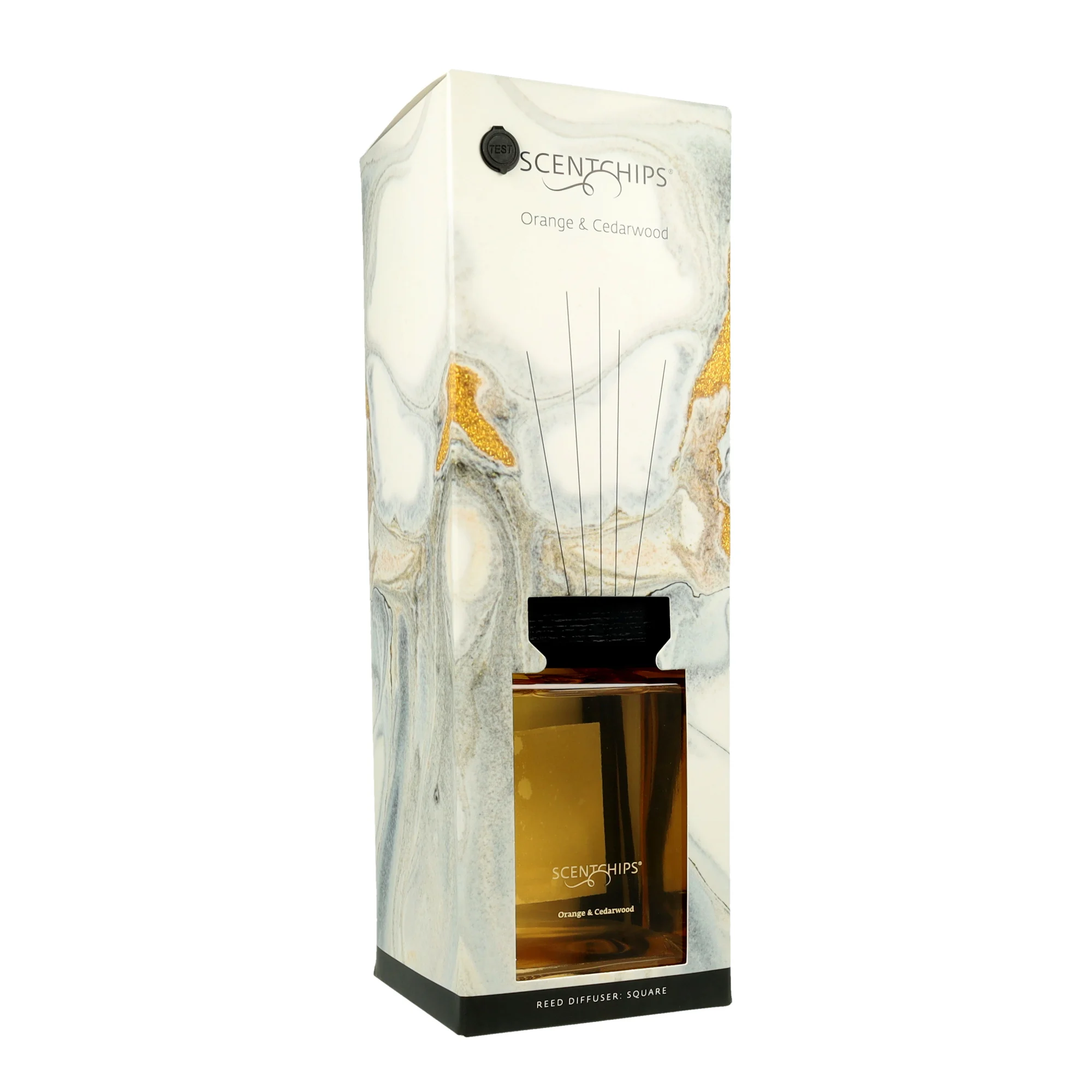 Namų kvapai su lazdelėmis Scentchips Square Orange & Cedarwood 1000ml - Image 6