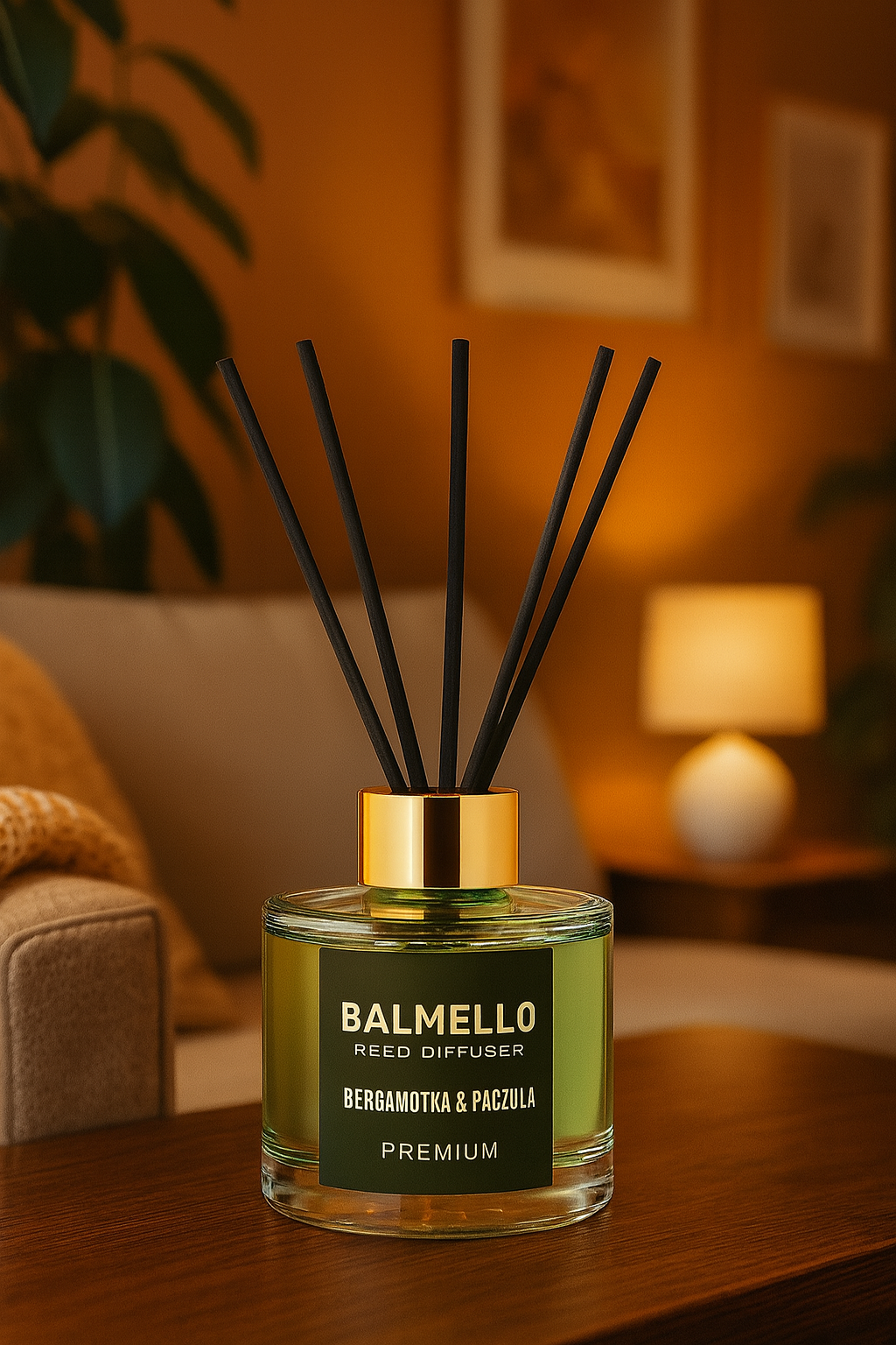 Namų kvapas su lazdelėmis BALMELLO BERGAMOTĖ IR PAČIULIS PREMIUM120 ml - Image 3
