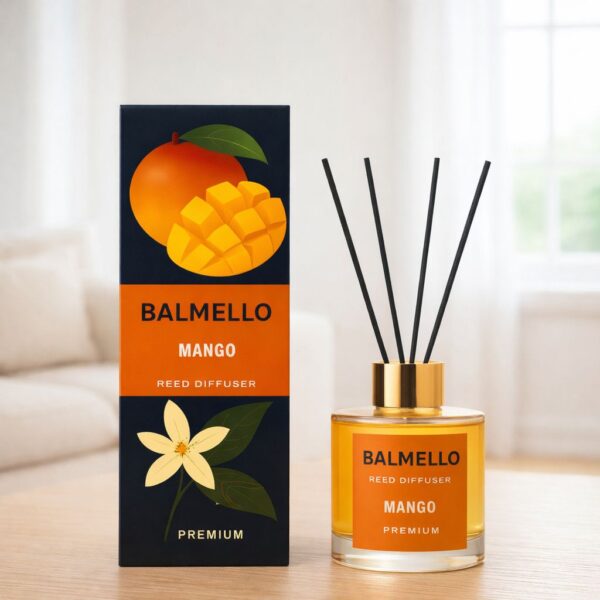 Namų kvapas su lazdelėmis BALMELLO MANGO PREMIUM 120 ml
