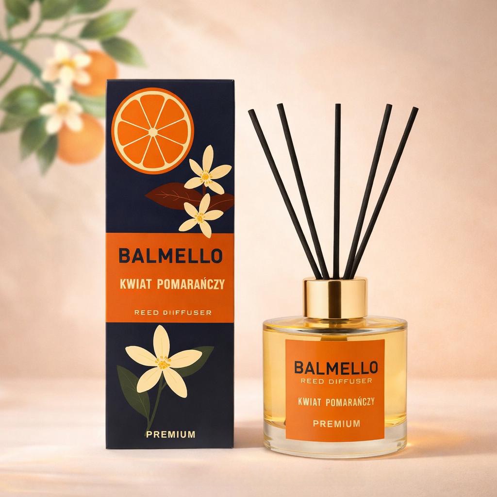 Namų kvapas su lazdelėmis BALMELLO APESINŲ ŽIEDŲ PREMIUM 120 ml - Image 4