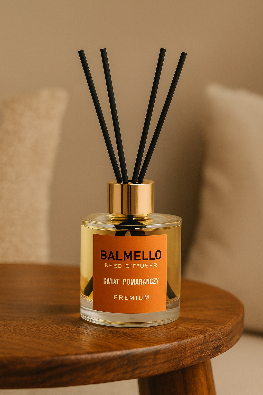 Namų kvapas su lazdelėmis BALMELLO APESINŲ ŽIEDŲ PREMIUM 120 ml - Image 2