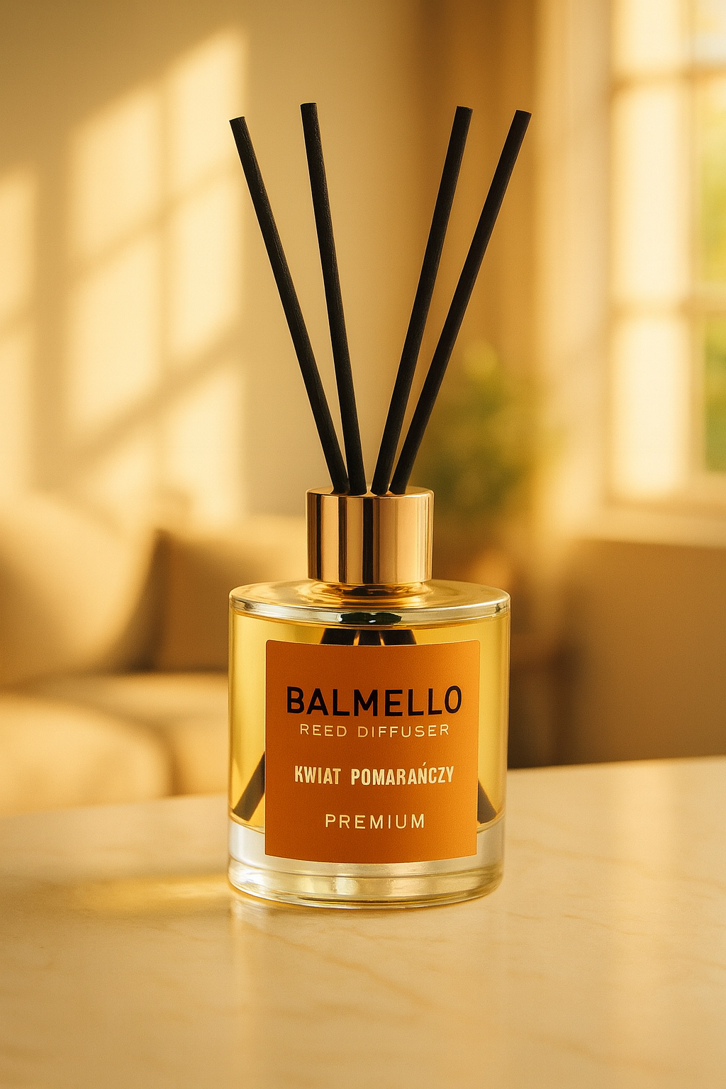 Namų kvapas su lazdelėmis BALMELLO APESINŲ ŽIEDŲ PREMIUM 120 ml - Image 5
