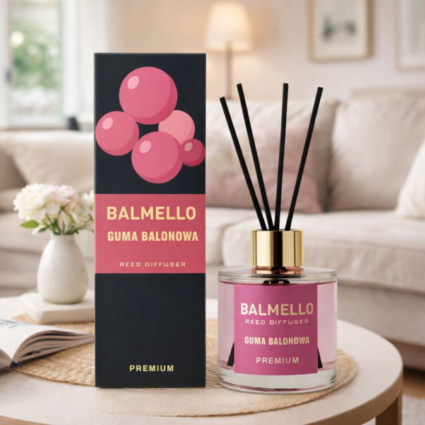 Namų kvapas su lazdelėmis BALMELLO BURBULINĖ GUMA PREMIUM 120 ml
