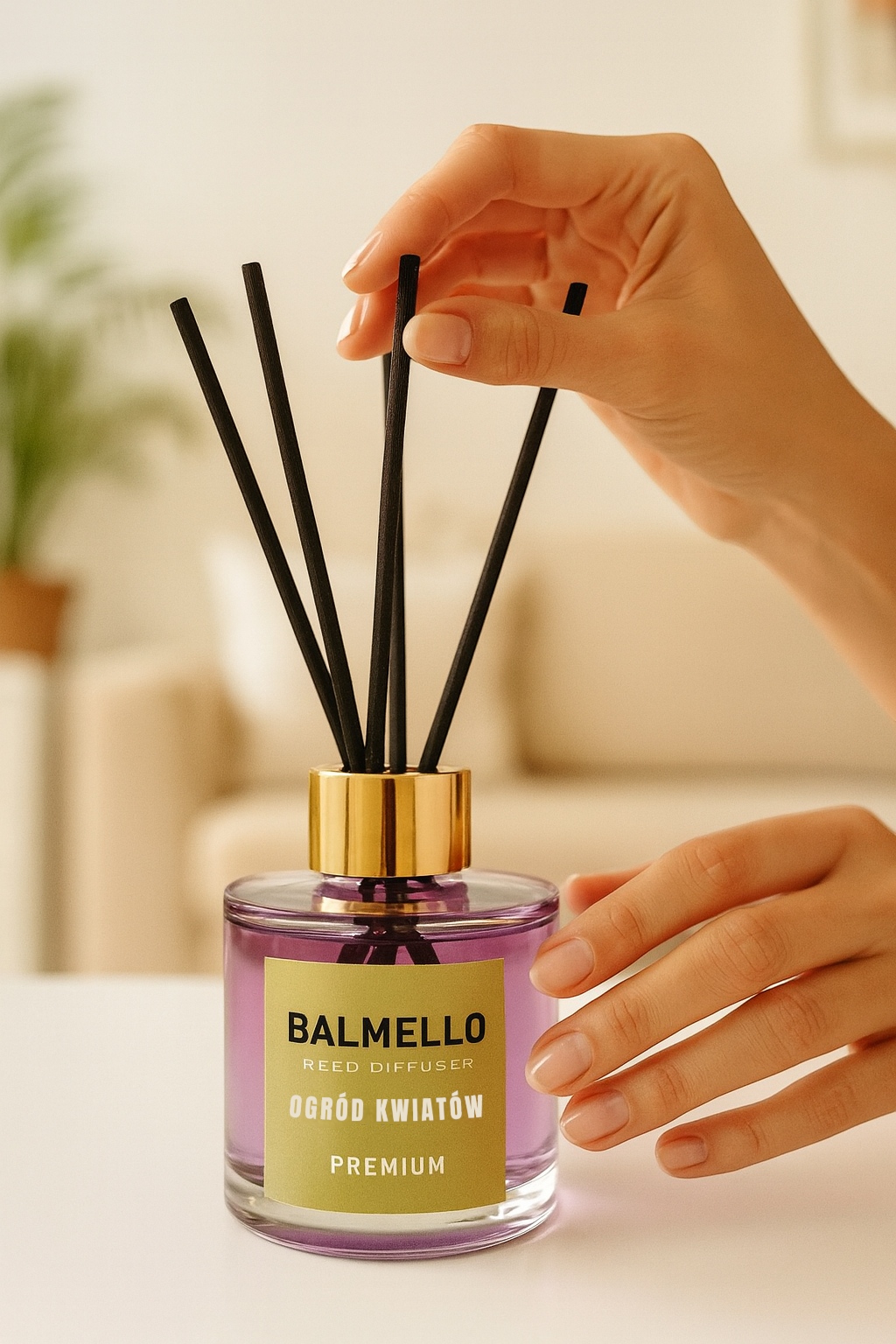 Namų kvapas su lazdelėmis BALMELLO PUDRINIS PREMIUM 120 ml - Image 2