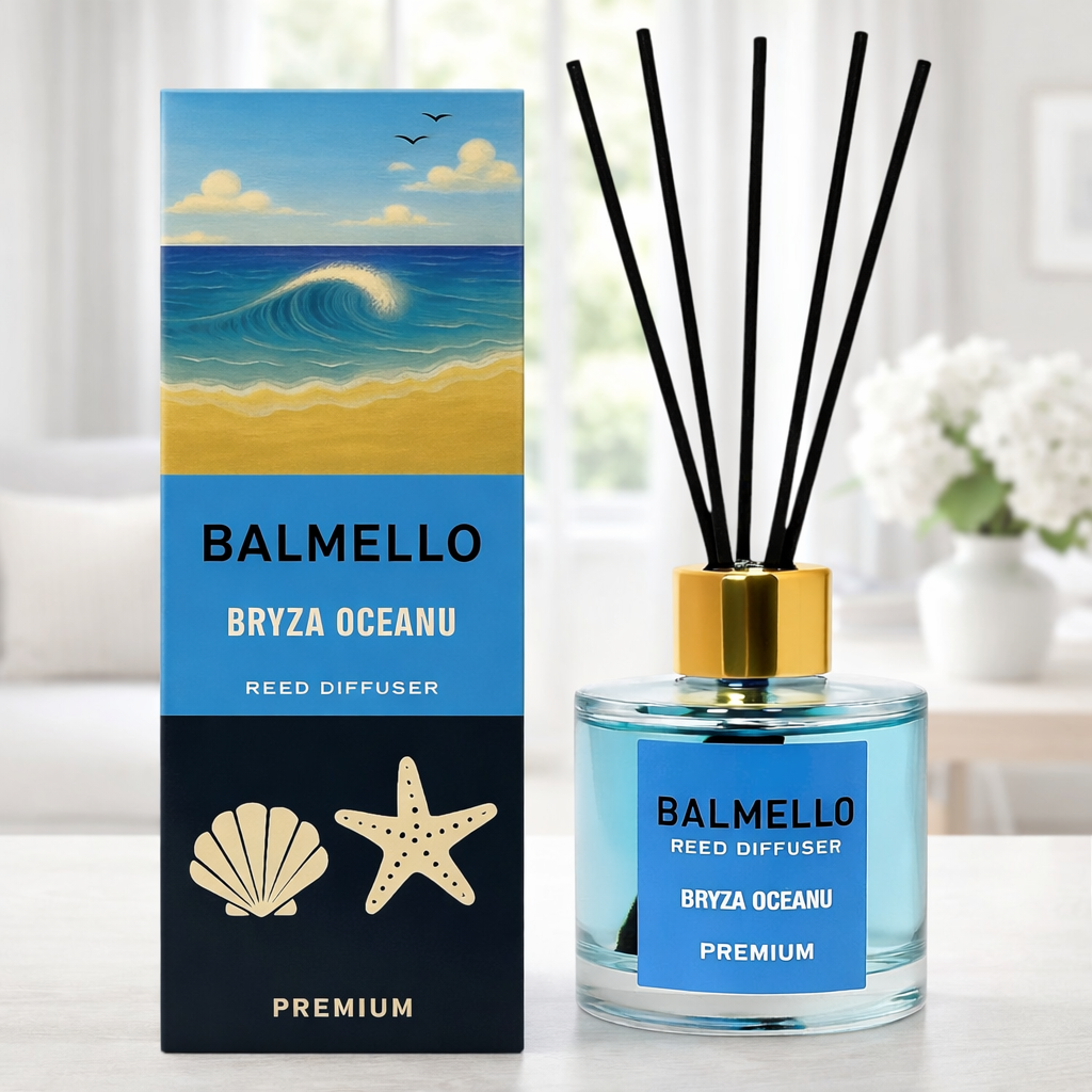Namų kvapas su lazdelėmis BALMELLO OCEANO BANGA PREMIUM 120 ml