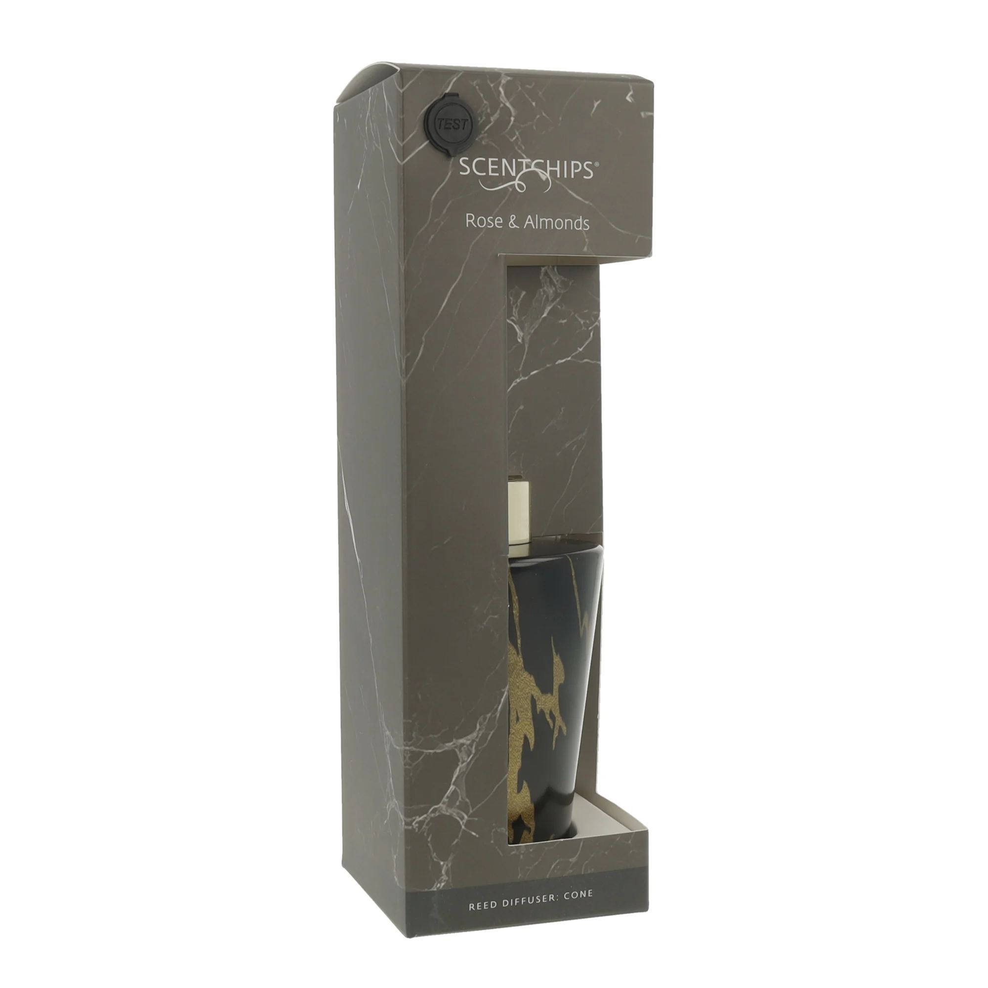 Namų kvapai su lazdelėmis Scentchips Cone Marble Rose & Almonds 200 ml - Image 5