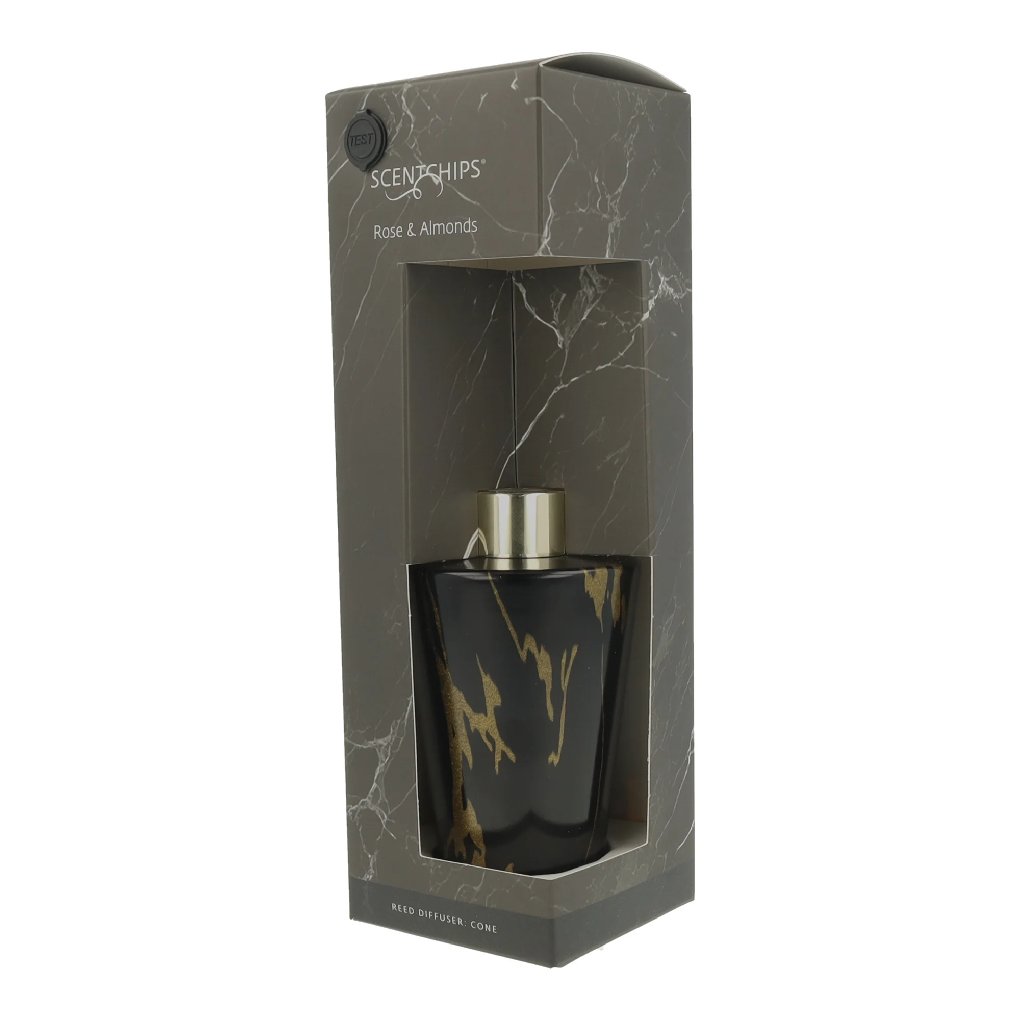 Namų kvapai su lazdelėmis Scentchips Cone Marble Rose & Almonds 200 ml - Image 6