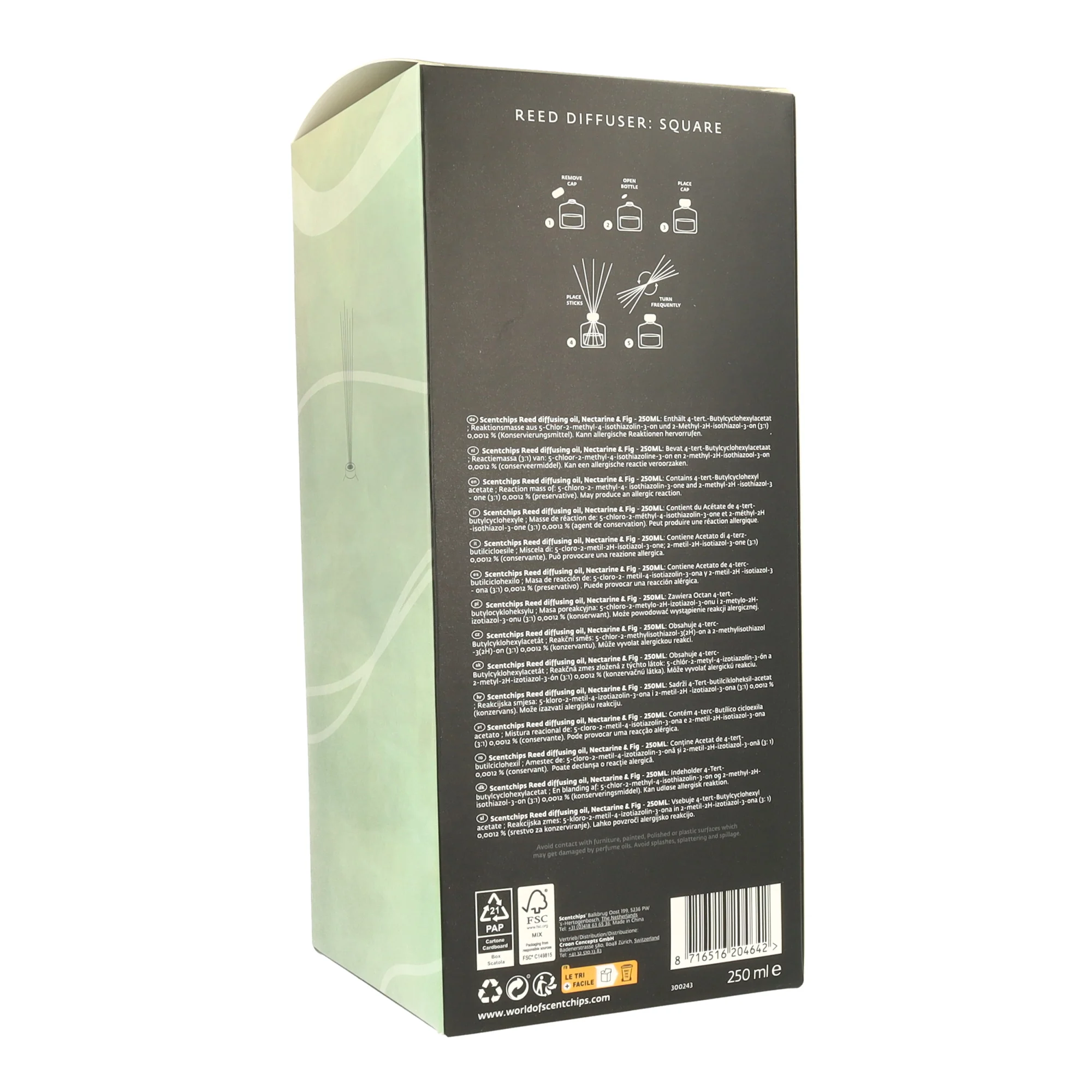 Namų kvapai su lazdelėmis Scentchips Square Nectarine & Fig 250 ml - Image 2
