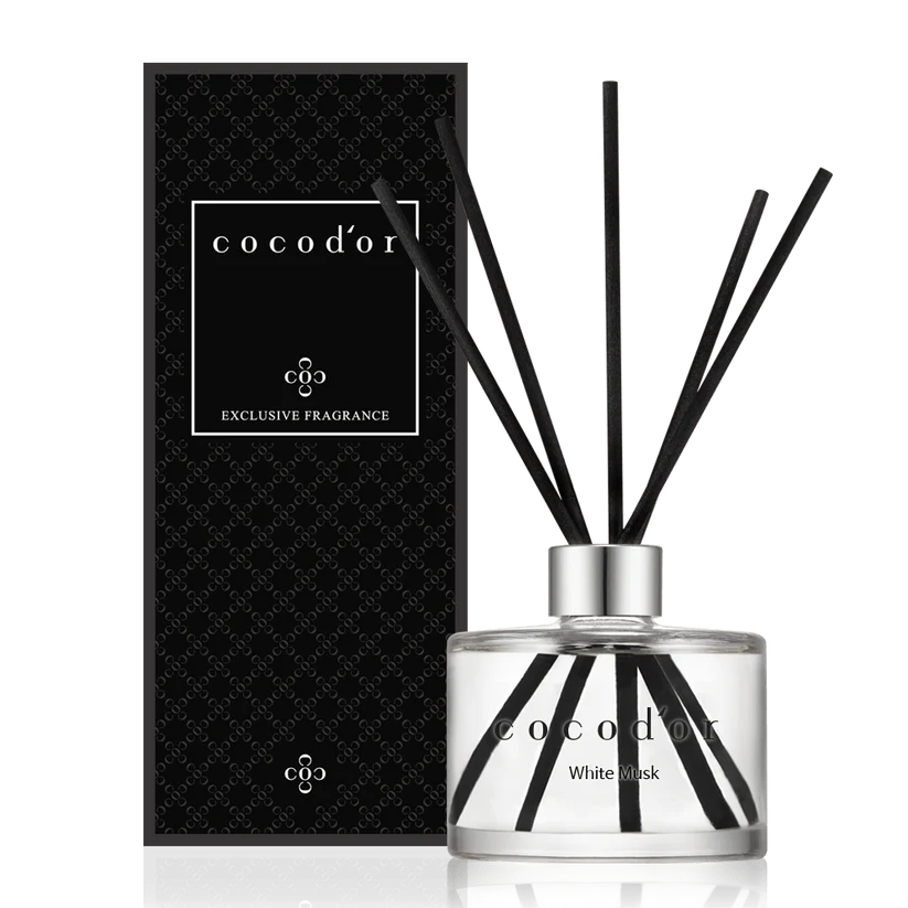 Namų kvapai su lazdelėmis Cocodor White Musk 200 ml. Signature Edition